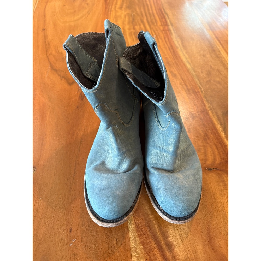 Caborca L15‎ Women's Blue/Gold Ankle Boots Size 8